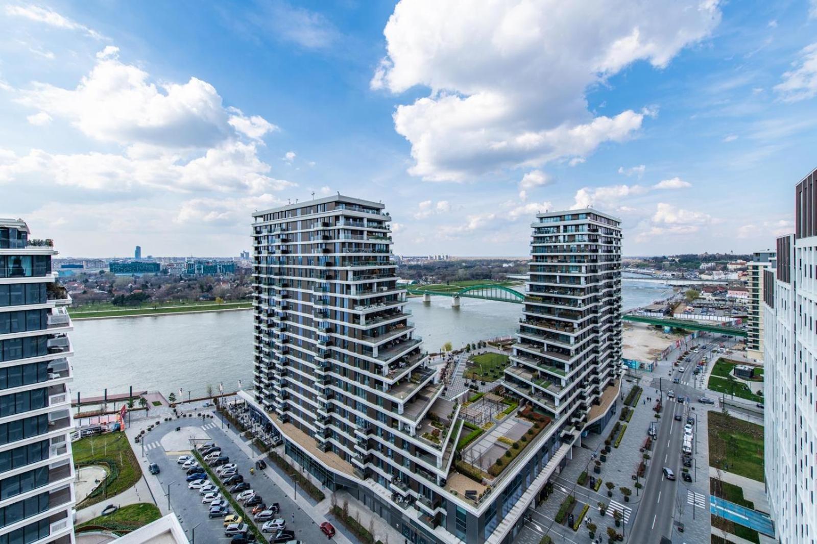 Modern Luxury In Belgrade Waterfront With Views Apartman Kültér fotó